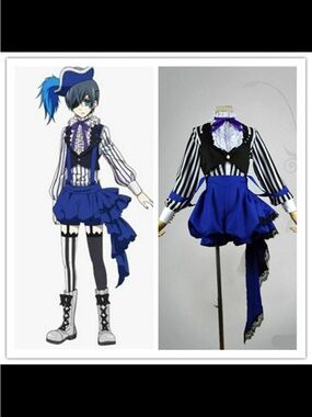 Anime Black Butler Ciel Phatomhive Cosplay Outfit Accessory Costume Circus